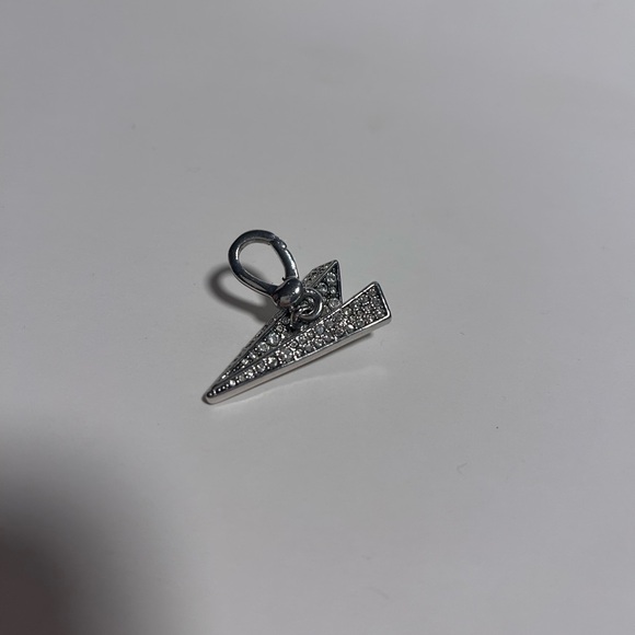Juicy Couture Pave Paper Airplane Bracelet Charm Silver Vintage Good Condition - Picture 3 of 4